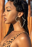 SMALL - LARGE AFRICA MAP HOOPS