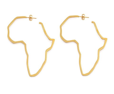 SMALL - LARGE AFRICA MAP HOOPS